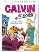 Couverture du livre « Calvin et Hobbes Tome 12 : quelque chose bave sous le lit ! » de Bill Watterson aux éditions Hors Collection