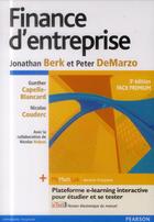 Couverture du livre « Finance d'entreprise ; pack premium (3e édition) » de Jonathan Berk et Peter Demarzo aux éditions Pearson