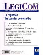 Couverture du livre « La régulation des données personnelles » de  aux éditions Victoires