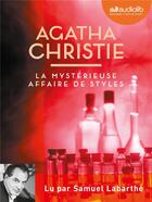 Couverture du livre « La mysterieuse affaire de styles - livre audio 1cd mp3 » de Agatha Christie aux éditions Audiolib