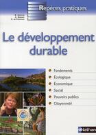 Couverture du livre « Le développement durable » de Arnaud Berger aux éditions Nathan