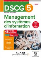 Couverture du livre « DSCG 5 Management des systèmes d'information - Fiches de révision - 3e éd. » de Christophe Felidj et Valerie Vo Ha aux éditions Dunod