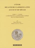Couverture du livre « L'étude des auteurs classiques latins au XIe et XIIe siècles t.4 » de Birger Munk Olsen aux éditions Cnrs