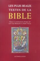 Couverture du livre « Les plus beaux textes de la bible » de Guy Bedouelle aux éditions Lethielleux