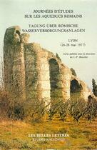 Couverture du livre « Aqueducs romains,lyon 1977 » de Boucher J.P. aux éditions Belles Lettres