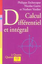 Couverture du livre « Calcul differentiel et integra » de  aux éditions Le Pommier