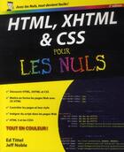 Couverture du livre « HTML, XHTML et CSS pour les nuls (2e édition) » de Ed Tittel aux éditions First Interactive