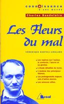 Couverture du livre « Les fleurs du mal, de Charles Baudelaire » de Veronique Anglard aux éditions Breal