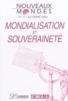 Couverture du livre « Nouveaux mondes n11(etat souverainete) » de  aux éditions L'inventaire