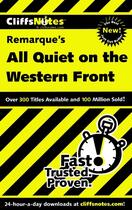 Couverture du livre « CliffsNotes on Remarque's All Quiet on the Western Front » de Van Kirk Susan aux éditions Houghton Mifflin Harcourt