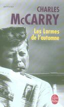Couverture du livre « Les larmes de l'automne » de Mccarry-C aux éditions Le Livre De Poche