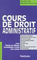 Couverture du livre « Cour de droit administratif deug (8e édition) » de Morand-Deviller Jacq aux éditions Lgdj