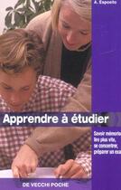 Couverture du livre « Apprendre a etudier » de A Esposito aux éditions De Vecchi