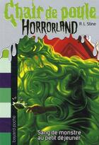 Couverture du livre « Chair de poule : Horrorland Tome 3 : sang de monstre au petit déjeuner » de R. L. Stine aux éditions Bayard Jeunesse
