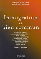 Couverture du livre « Immigration et bien commun » de  aux éditions Francois-xavier De Guibert