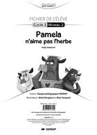 Couverture du livre « Pamela n'aime pas l'herbe - fichier cp » de  aux éditions Sedrap