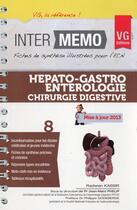 Couverture du livre « Inter memo hepato gastro 2013 » de R.Kassir aux éditions Vernazobres Grego