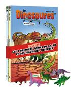 Couverture du livre « Les dinosaures en bande dessinée : coffret Tomes 1 et 2 » de Arnaud Plumeri et Bloz aux éditions Bamboo