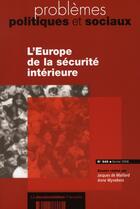 Couverture du livre « L'européanisation des politiques de sécurité » de Jacques De Maillard aux éditions Documentation Francaise