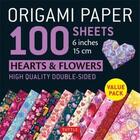 Couverture du livre « Origami paper 500 sheets hearts & flowers patterns 6 inches (15 cm) » de  aux éditions Tuttle