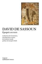 Couverture du livre « David de Sassoun : épopée en vers » de Anonymes aux éditions Gallimard