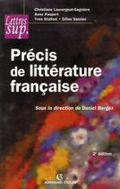 Couverture du livre « Précis de littérature française (2e édition) » de Daniel Bergez aux éditions Armand Colin