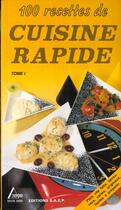 Couverture du livre « Cuisine rapide t.1 » de  aux éditions Saep