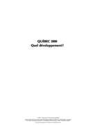 Couverture du livre « Québec 2000 ; quel développement ? » de Pierre Hamel et Yves Belanger aux éditions Presses De L'universite Du Quebec