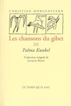 Couverture du livre « Palma kunkel » de Morgenstern C. aux éditions Le Temps Qu'il Fait