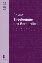 Couverture du livre « Revue theologique des bernardins n. 29 » de Frederic Louzeau aux éditions Parole Et Silence