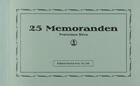 Couverture du livre « 25 memorandem » de Francisca Silva aux éditions Patrick Frey