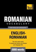 Couverture du livre « Romanian Vocabulary for English Speakers - 5000 Words » de Andrey Taranov aux éditions T&p Books