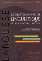 Couverture du livre « Le dictionnaire de linguistique et des sciences du langage » de  aux éditions Larousse