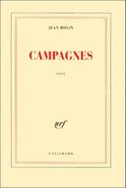 Couverture du livre « Campagnes » de Jean Rolin aux éditions Gallimard