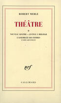 Couverture du livre « Theatre - vol02 » de Robert Merle aux éditions Gallimard (patrimoine Numerise)