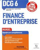Couverture du livre « Dcg 6 - finance d'entreprise - dcg 6 - 1 - dcg 6 finance d'entreprise - manuel - reforme 2019-2020 - » de Delahaye-Duprat aux éditions Dunod