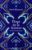 Couverture du livre « Éloge de la lenteur » de Carl Honore aux éditions Marabout