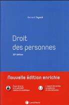 Couverture du livre « Droit des personnes » de Bernard Teyssie aux éditions Lexisnexis