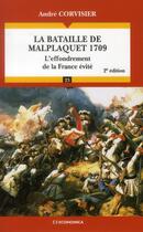 Couverture du livre « La bataille de Malplaquet (2e édition) » de Corvisier/Andre aux éditions Economica