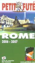 Couverture du livre « ROME (édition 2006/2007) » de Collectif Petit Fute aux éditions Le Petit Fute