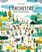 Couverture du livre « L'orchestre ; cherche et trouve autour du monde » de Chloe Perarnau aux éditions L'agrume