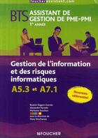 Couverture du livre « Gestion de l'information et des risques informatiques ; A5.3 et A7.1 » de Dany Deschamps aux éditions Foucher