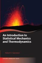Couverture du livre « An Introduction to Statistical Mechanics and Thermodynamics » de Swendsen Robert H aux éditions Oup Oxford