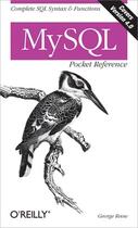 Couverture du livre « Mysql Pocket Reference » de George Reese aux éditions O Reilly & Ass