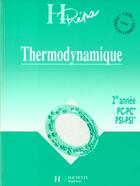 Couverture du livre « Thermodynamique Deuxieme Annee Pc Psi » de Jean-Marie Brebec aux éditions Hachette Education