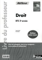 Couverture du livre « Droit bts 2e annee (pochette reflexe) professeur 2012 » de Bonifassi/Garnier aux éditions Nathan