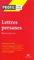 Couverture du livre « Lettres persanes de Montesquieu » de Claude Puzin aux éditions Hatier