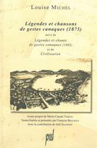 Couverture du livre « Legendes et chansons de gestes canaques (1875) - suivi de legendes et chants de gestes canaques (188 » de Michel/Bogliolo aux éditions Pu De Lyon