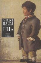 Couverture du livre « Ulle » de Vicki Baum aux éditions Phebus