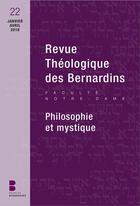 Couverture du livre « Revue theologique des bernardins 22 » de Frederic Louzeau aux éditions Parole Et Silence